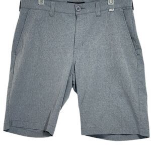 Travis Mathew Shorts Mens 32 Gray Stretch Casual Golf Flat Front Performance